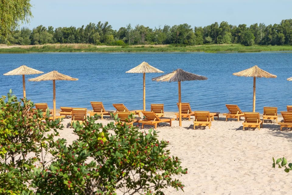 Natural landscape, River view, sunbed