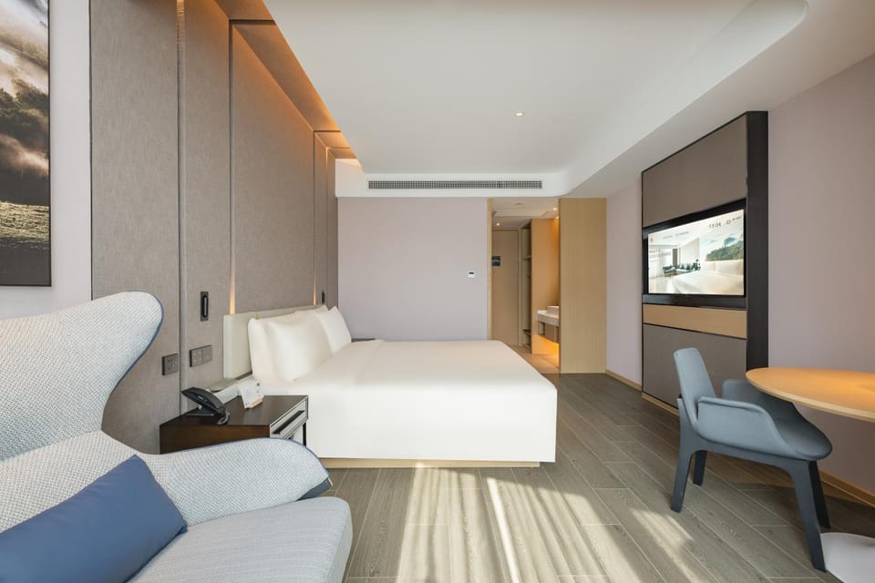 Bed, Bedroom, air conditioner