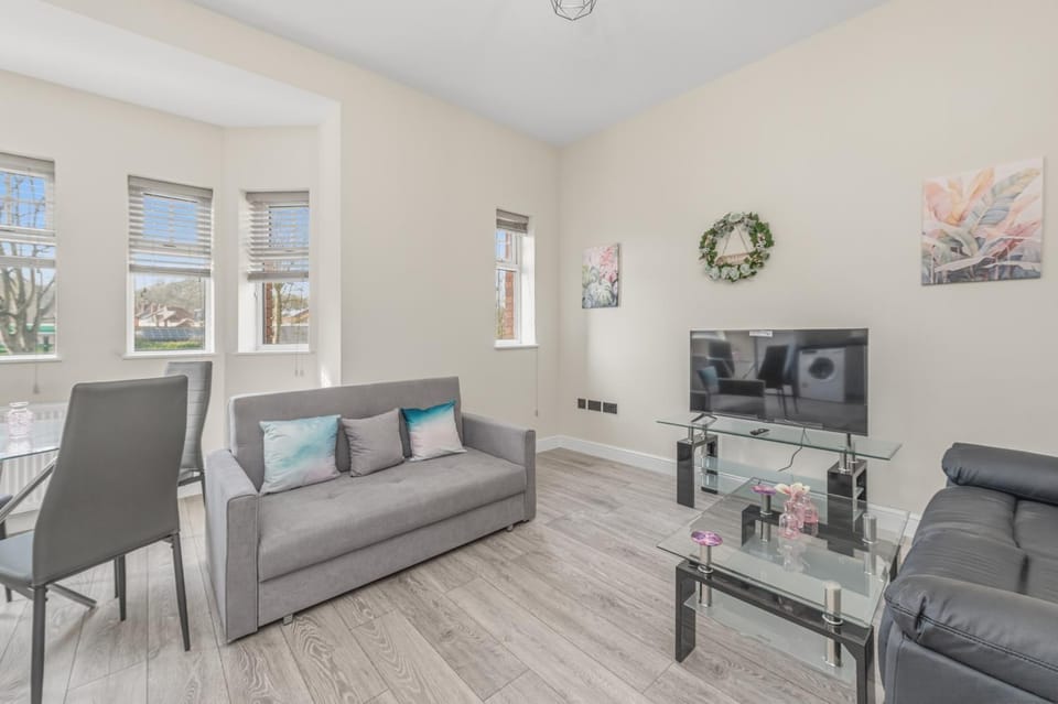 Living room, kitchen