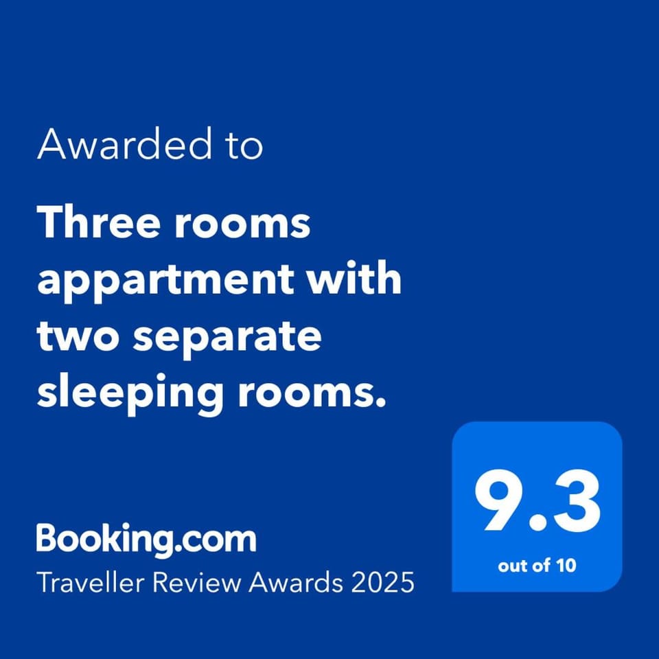 Three rooms appartment with two separate sleeping rooms. Apartment in Batumi