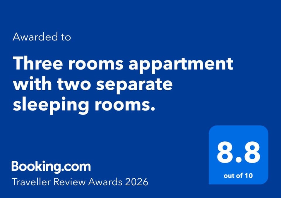 Three rooms appartment with two separate sleeping rooms. Apartment in Batumi