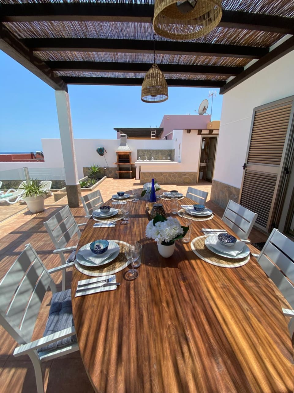 Casa Blanca Caleta - Golf & Sea Views - private heated Saltwater Pool - BBQ - Aircondition" House in Maxorata