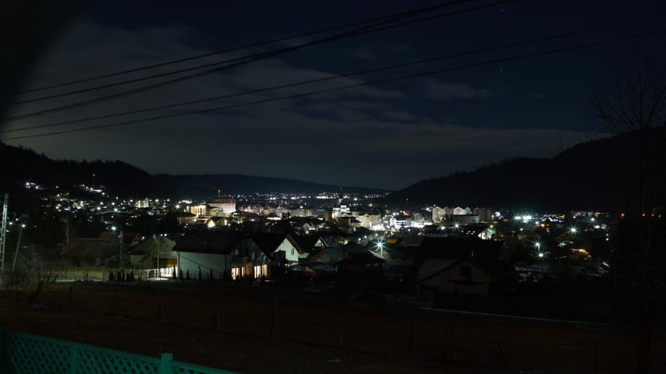 Night, Natural landscape, Bird's eye view, City view, City view