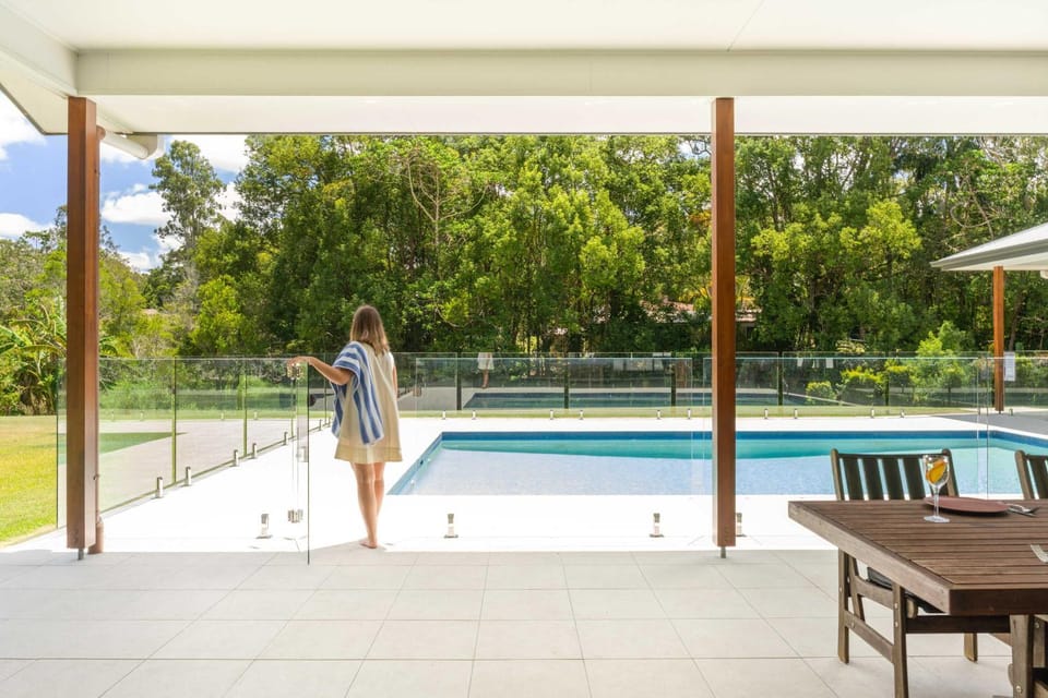 Patio, People, Pool view, Swimming pool