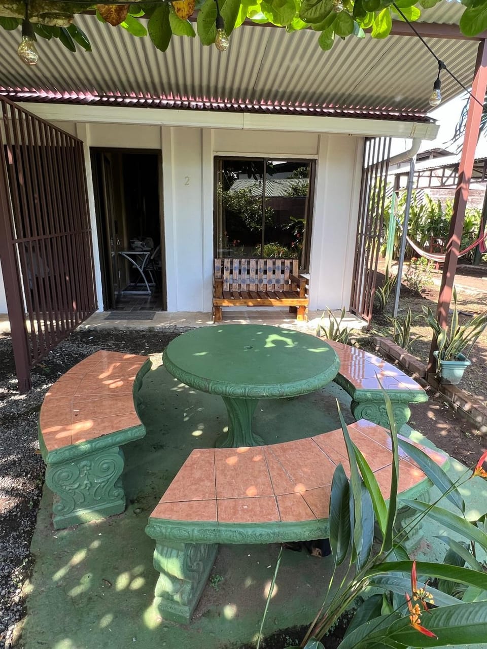 Patio, Day, Dining area, Garden view