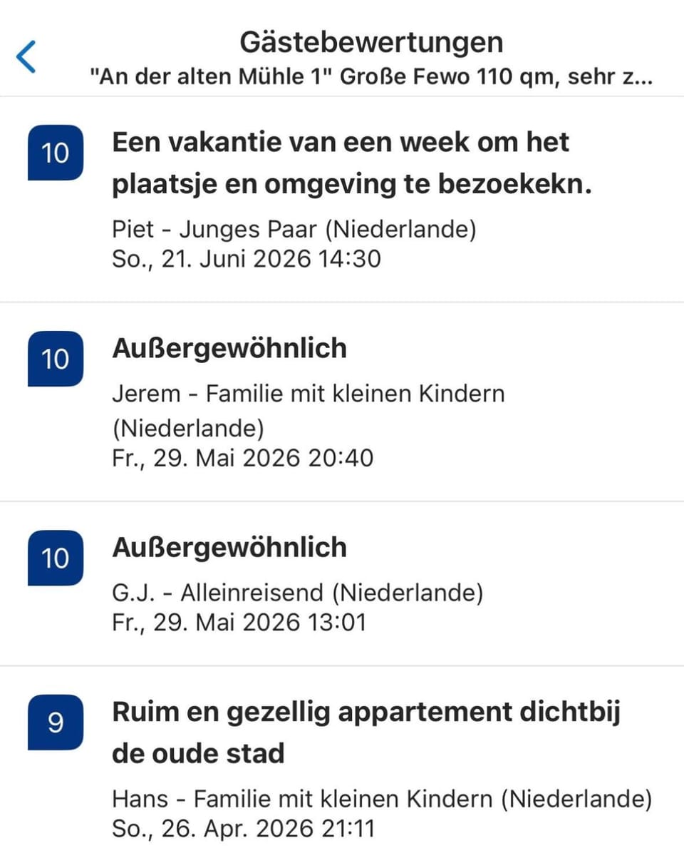 "An der alten Mühle 1" Große Fewo 110 qm, sehr zentral gelegen, zwei Schlafzimmer, Südbalkon, Gartenterrasse & Wallbox Apartment in North Rhine-Westphalia