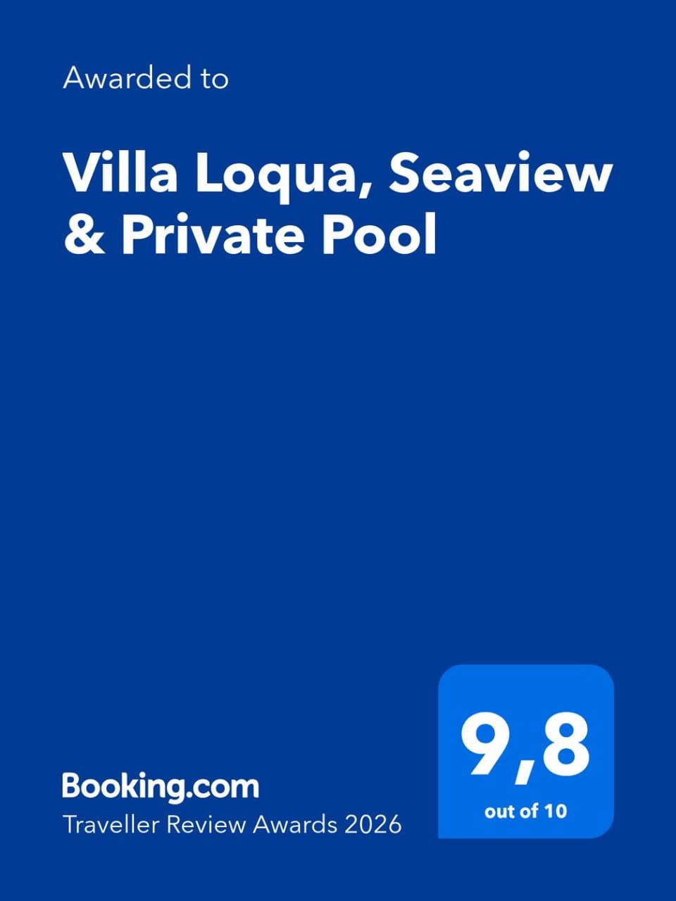 Villa Loqua, Seaview & Private Pool Villa in Lovran