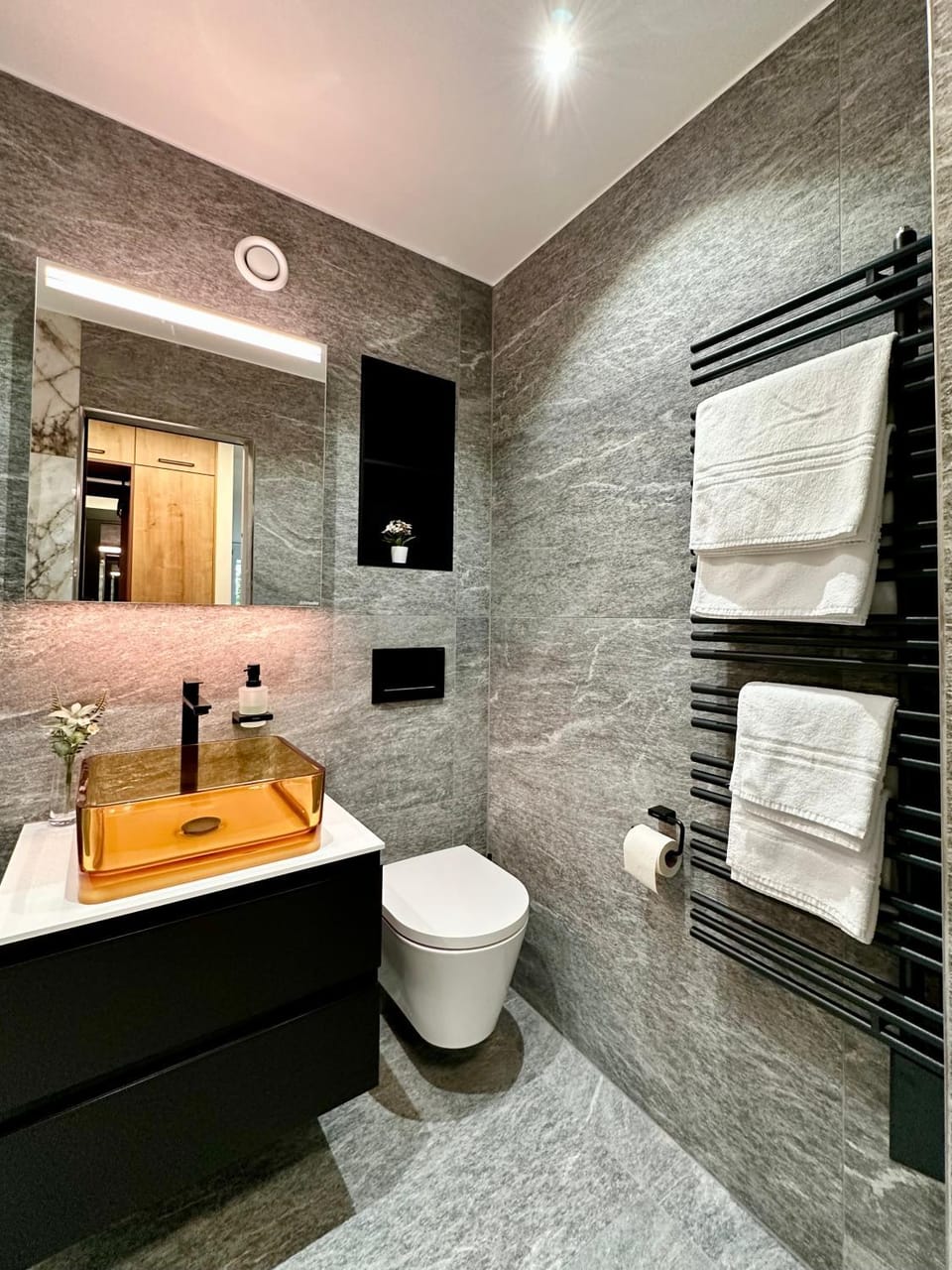 Shower, Toilet, Bathroom, towels