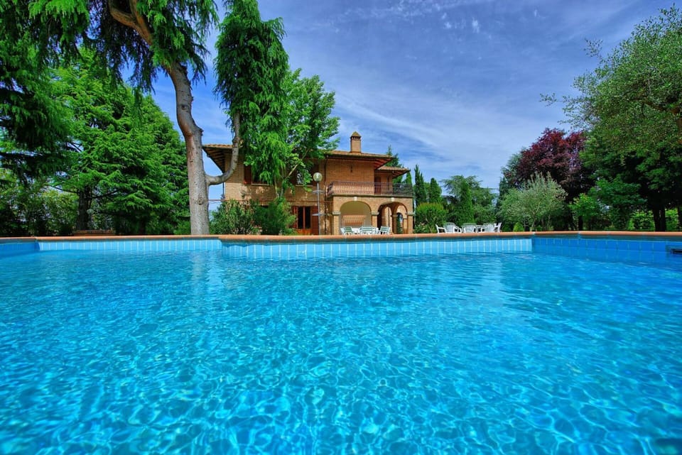Property building, Pool view, Swimming pool, sunbed
