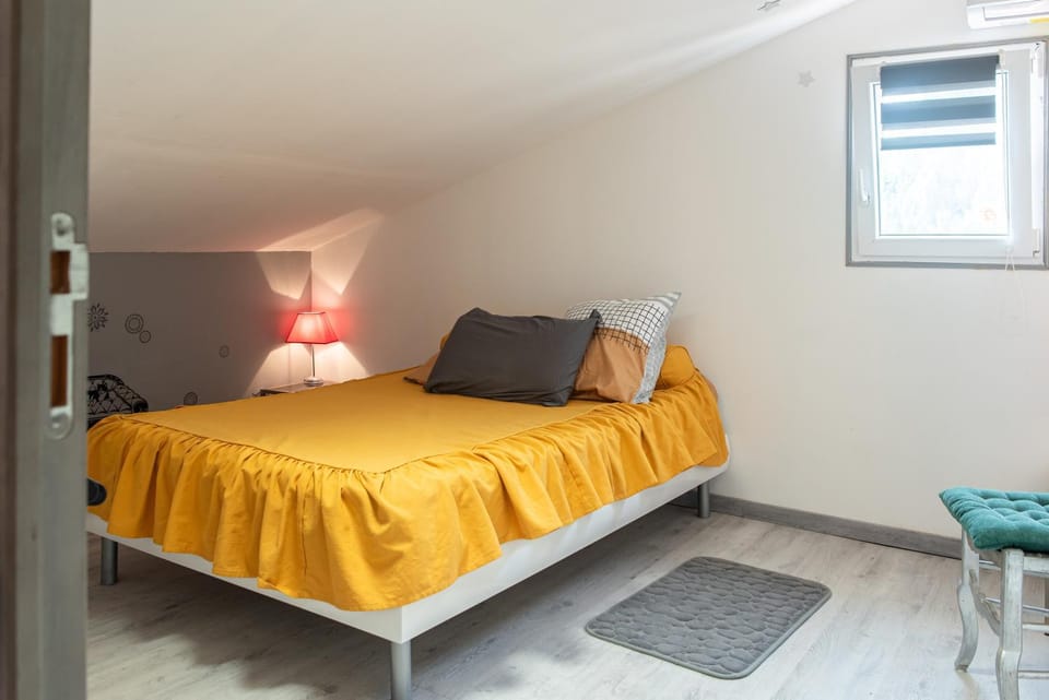 Property building, Living room, Bedroom