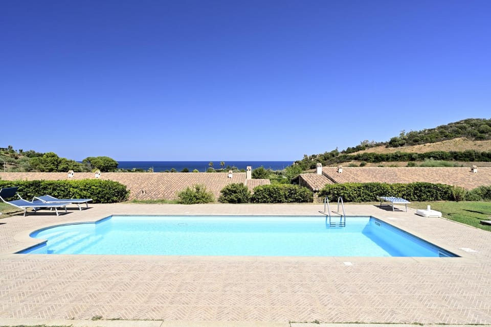 Property building, Living room, Swimming pool
