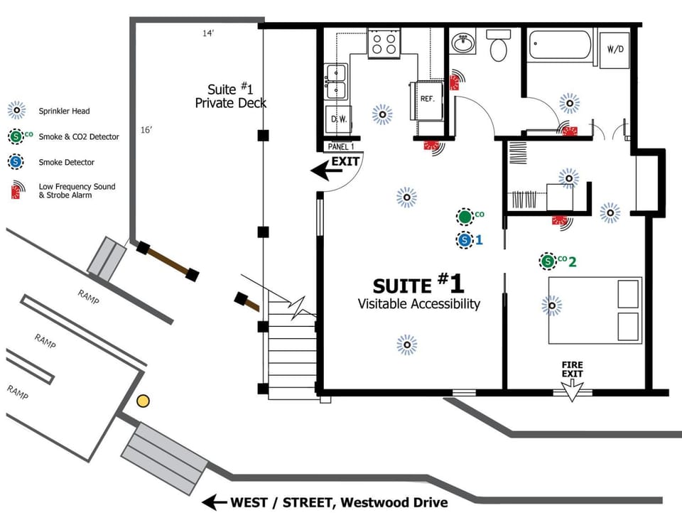 Property building, Patio, Balcony/Terrace, Floor plan, Text overlay