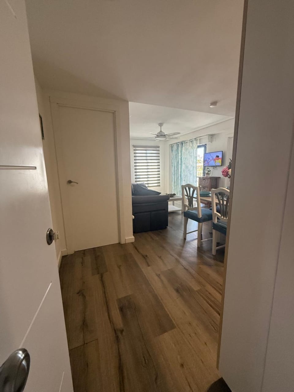 TV and multimedia, Kitchen or kitchenette, Living room, Photo of the whole room, Seating area, Dining area