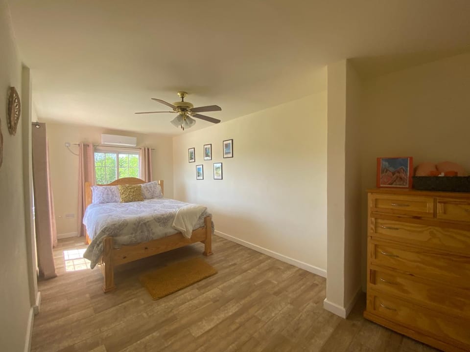 Bedroom, fireplace, air conditioner