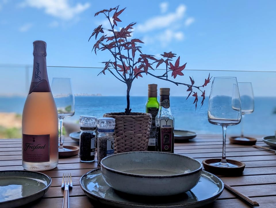 Natural landscape, Dining area, Sea view