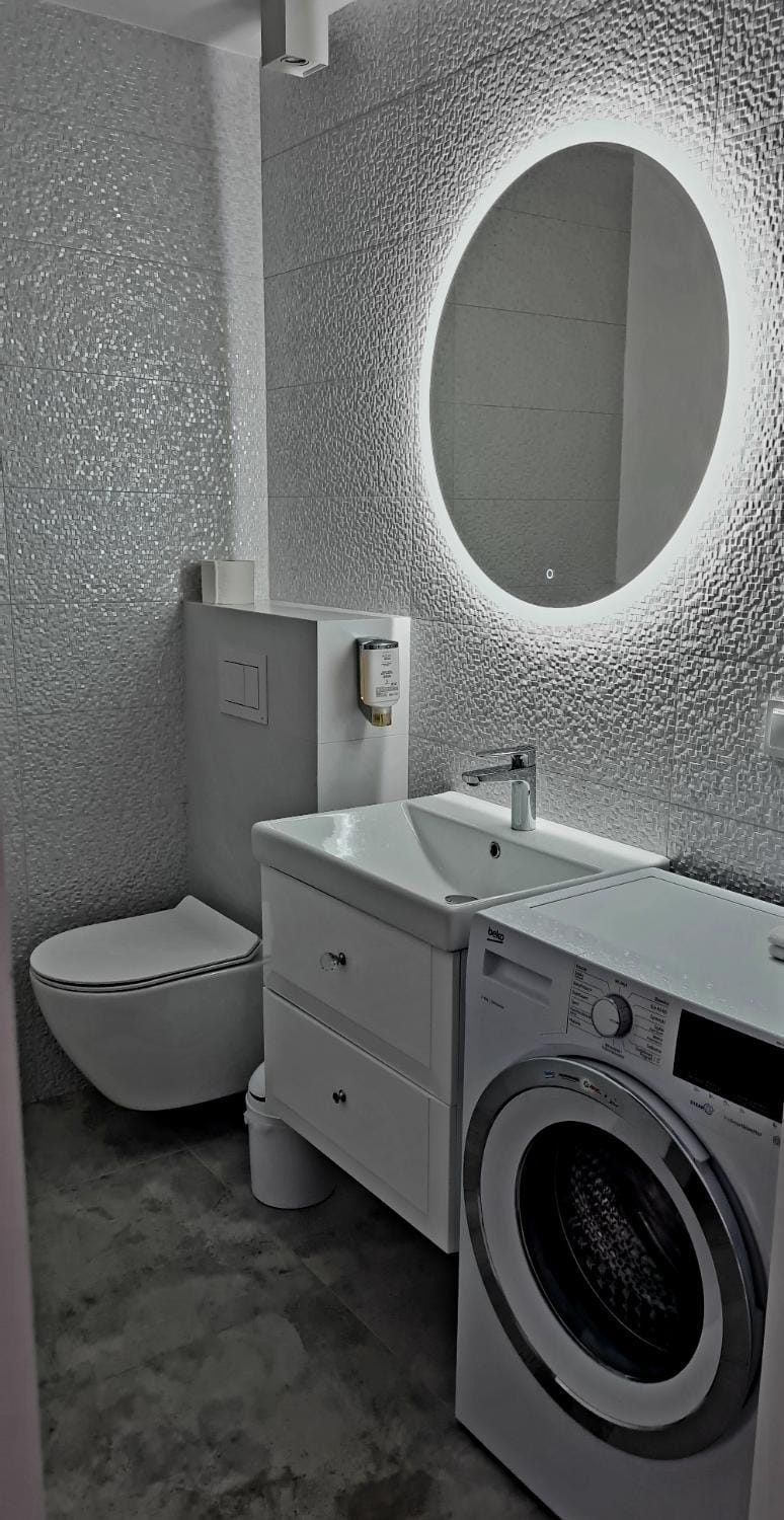Toilet, Bathroom, washing machine