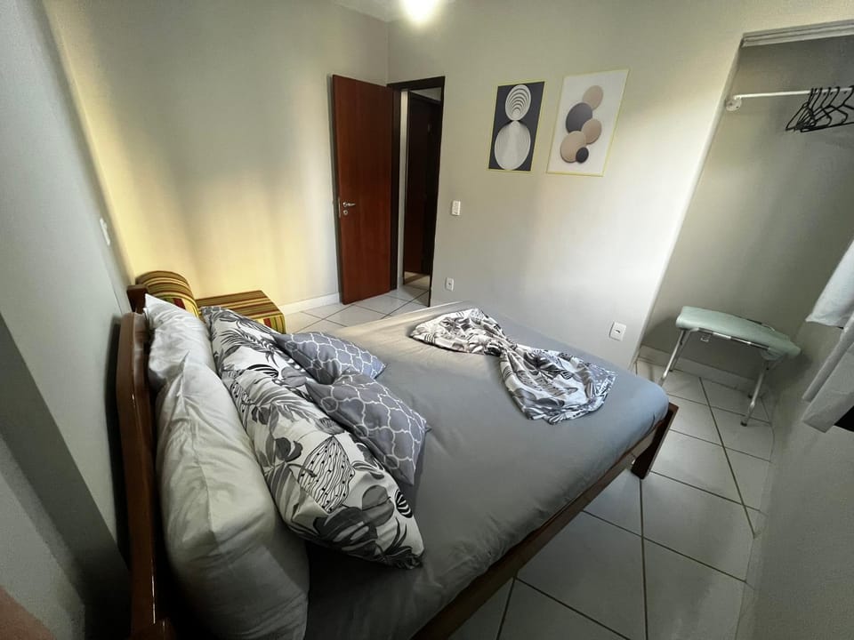 Bed, Photo of the whole room, Bedroom, towels, wardrobe, air conditioner