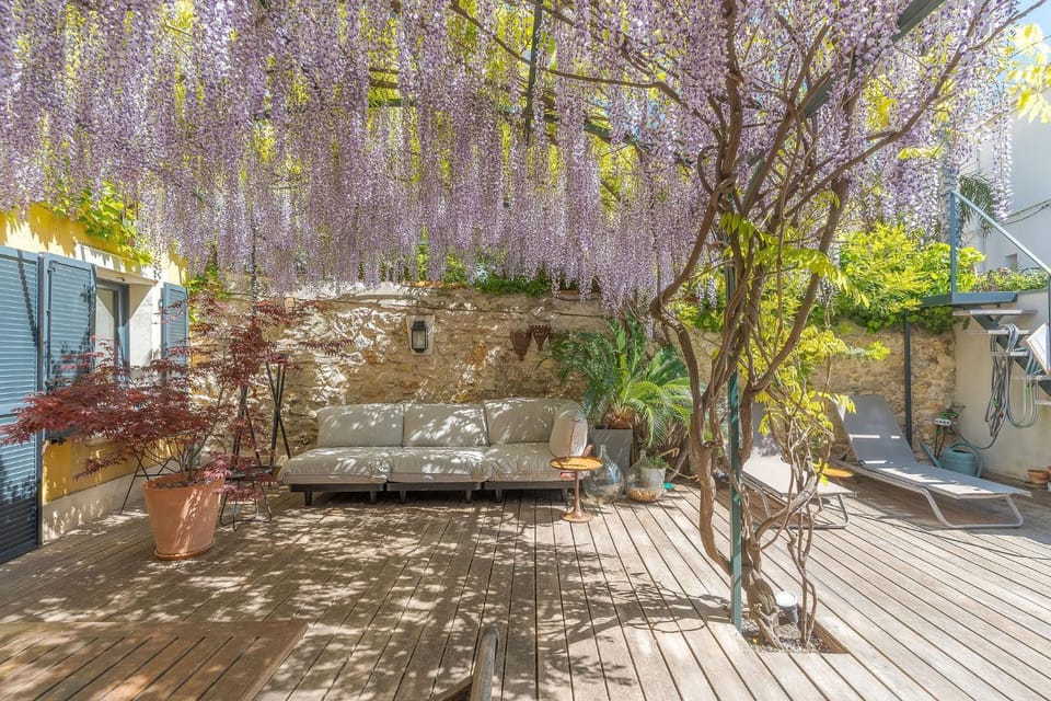 Patio, Spring, Garden, sunbed