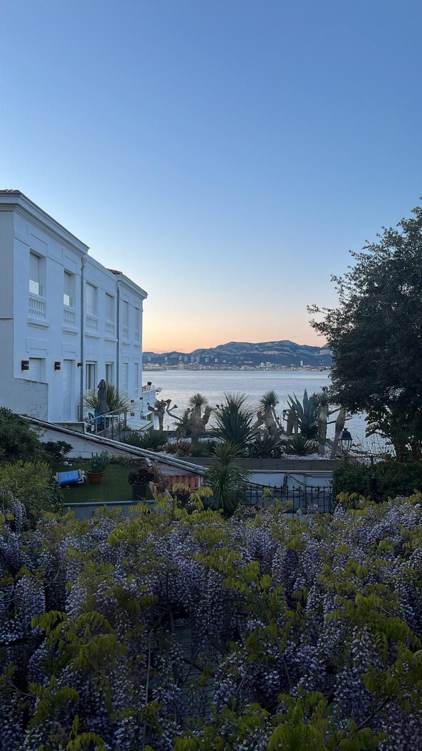 Spring, Garden view, Sea view