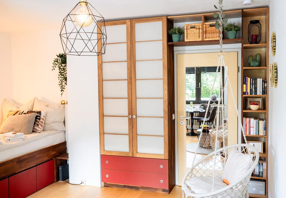 Bed, Photo of the whole room, Bedroom, hair dresser