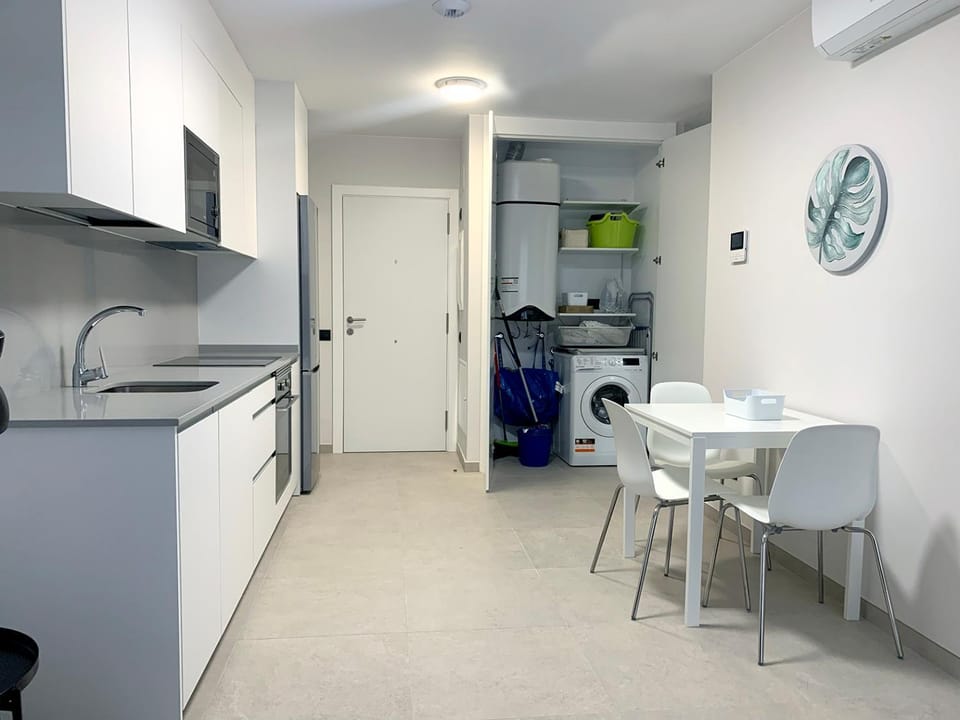 Dining area, washing machine, kitchen, air conditioner