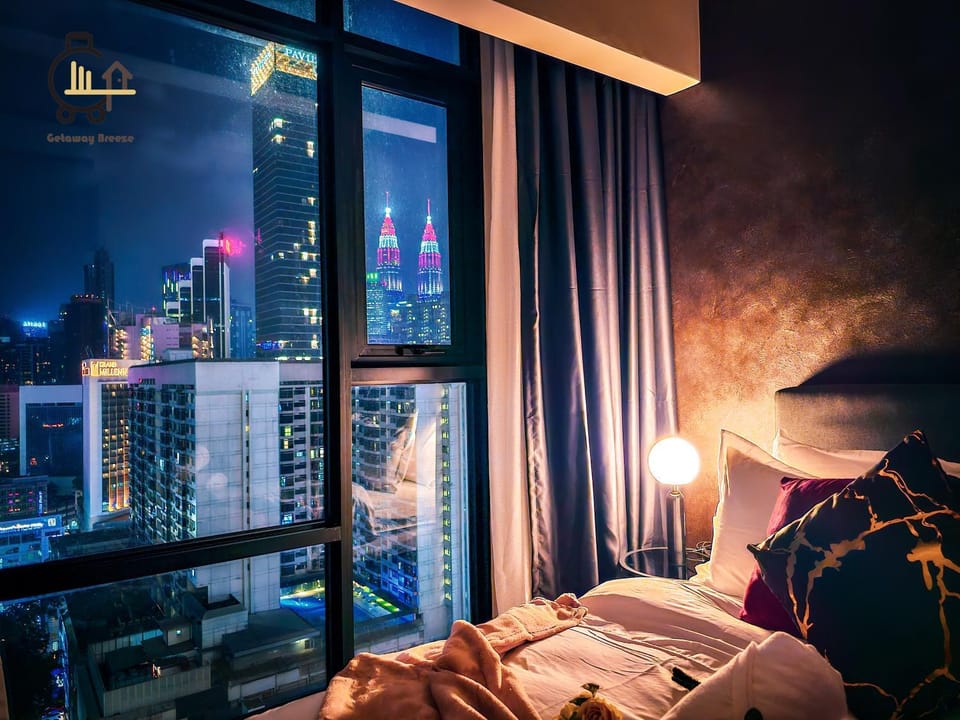 Night, Bedroom, Landmark view