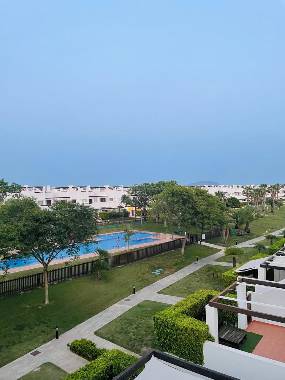 Natural landscape, Garden, Garden view, Pool view, Swimming pool