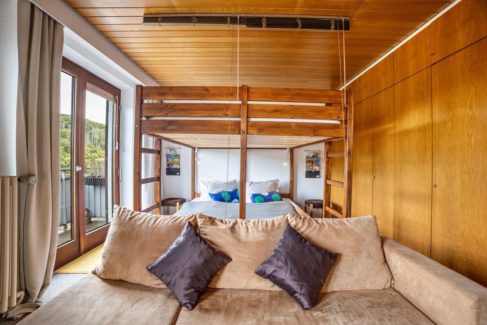 Property building, Living room, Bedroom