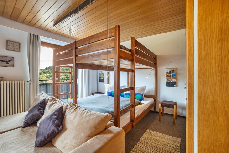 Property building, Living room, Bedroom