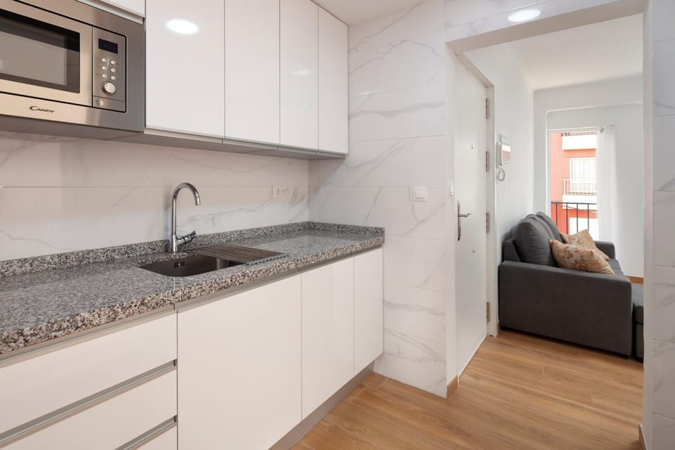 Kitchen or kitchenette, Living room