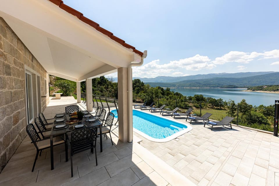Patio, Natural landscape, Balcony/Terrace, Lake view, Swimming pool