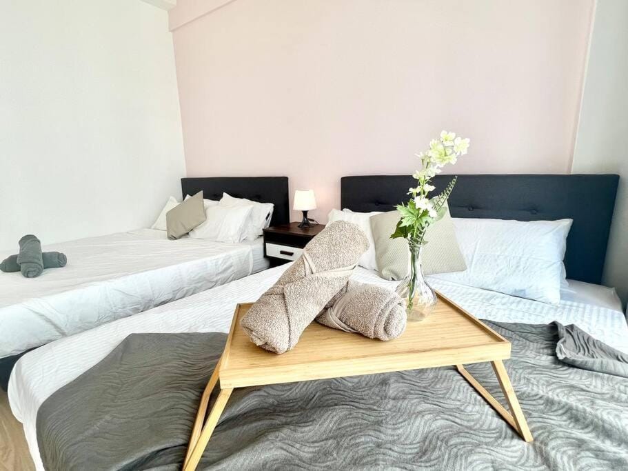 G4 1-8pax Sunway Medical Center Geo 3QBeds Wifi &TV Apartment in Subang Jaya