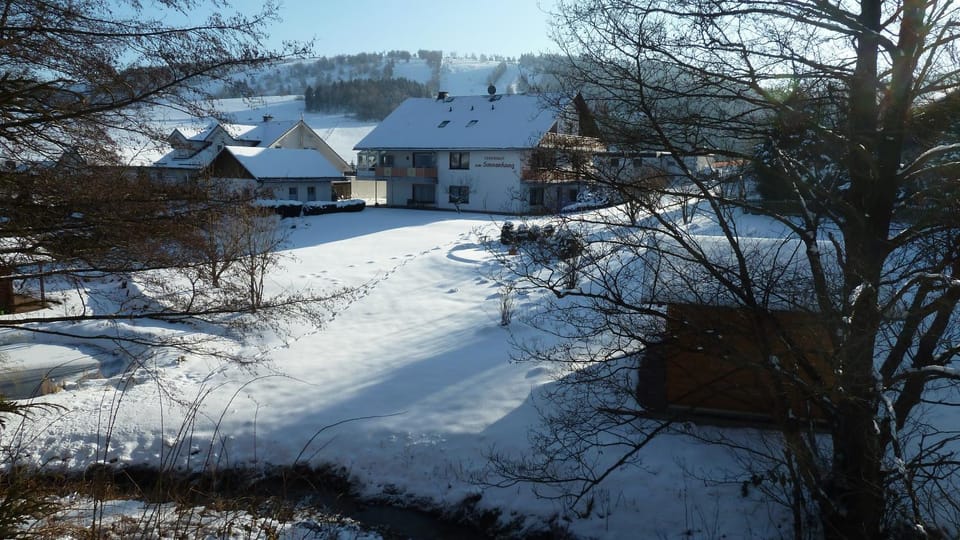 Facade/entrance, Winter, Garden