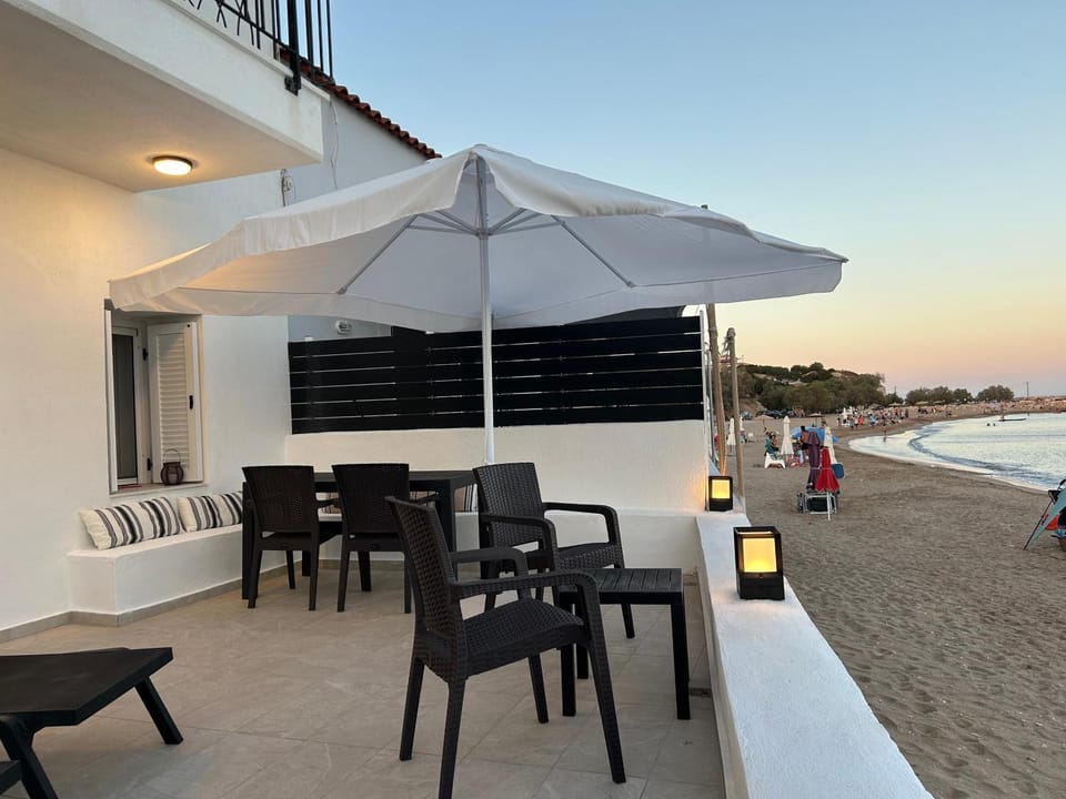 Property building, Patio, Sea view, Sunset