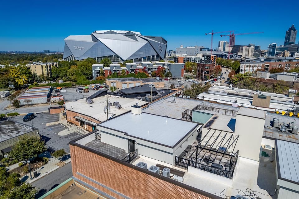 Property building, Bird's eye view, City view