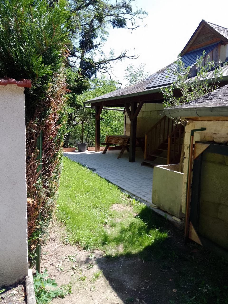 Property building, Patio