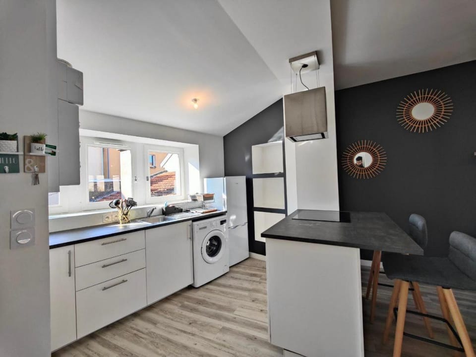 Joli T2 Scandi Apartment in Riom