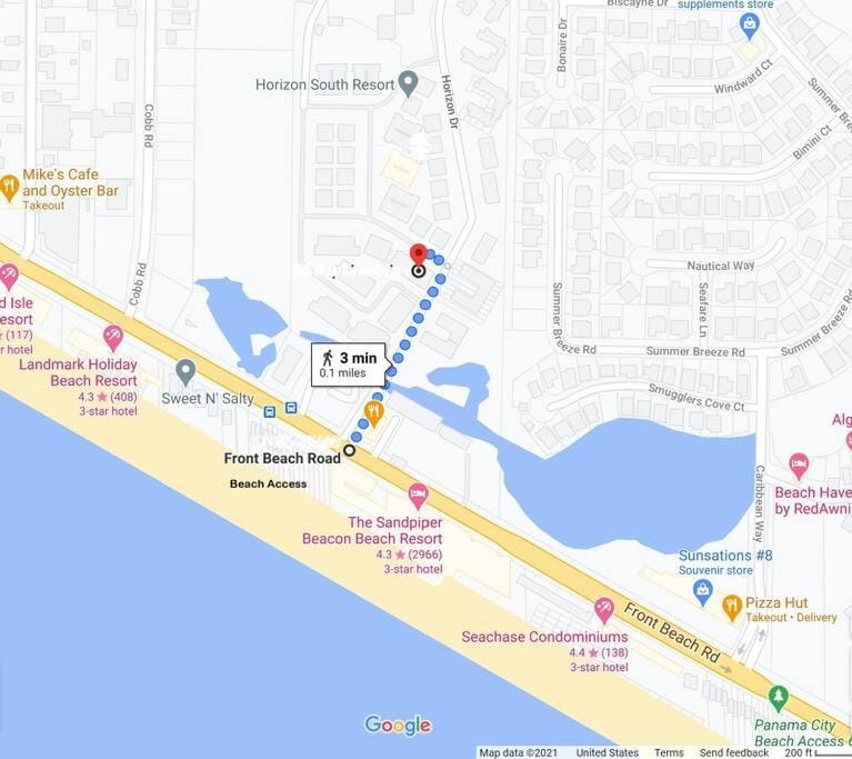 Gulf Views from your 2 private balconies! Apartment in Panama City Beach