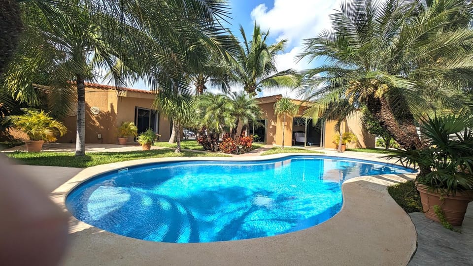 Property building, Patio, Day, Pool view, Swimming pool