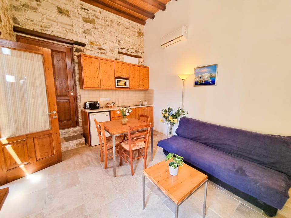 Kitchen or kitchenette, Living room, Seating area, Dining area, minibar, pet friendly, stove, air conditioner
