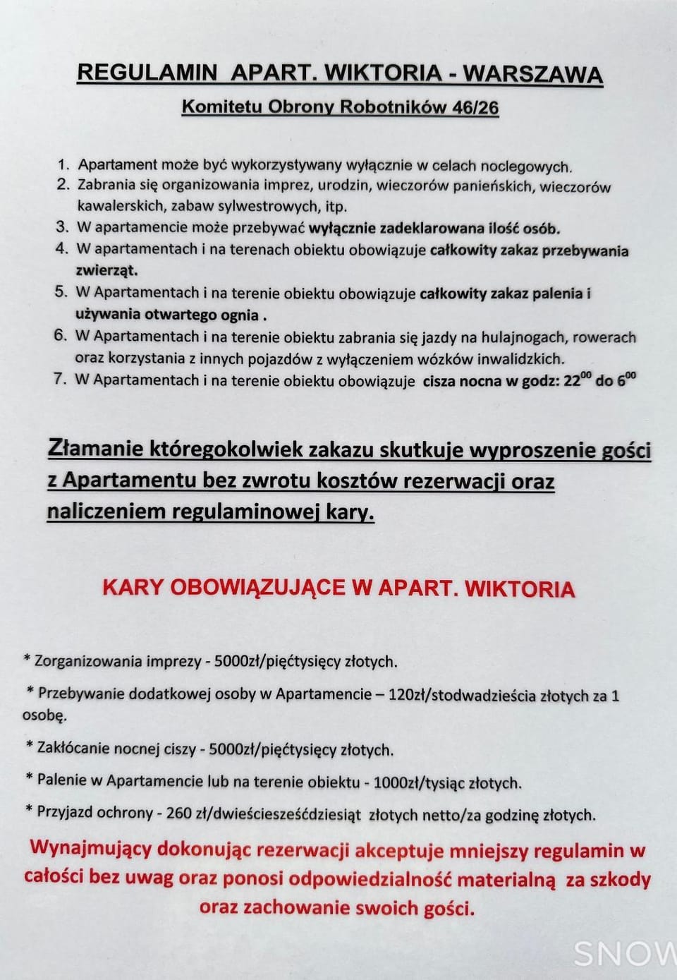 Apart WIKTORIA Apartment in Warsaw