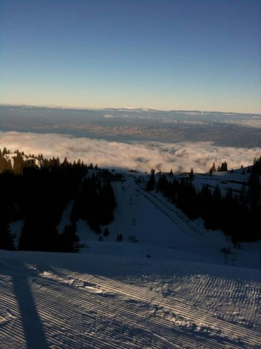Day, Natural landscape, Winter, Mountain view