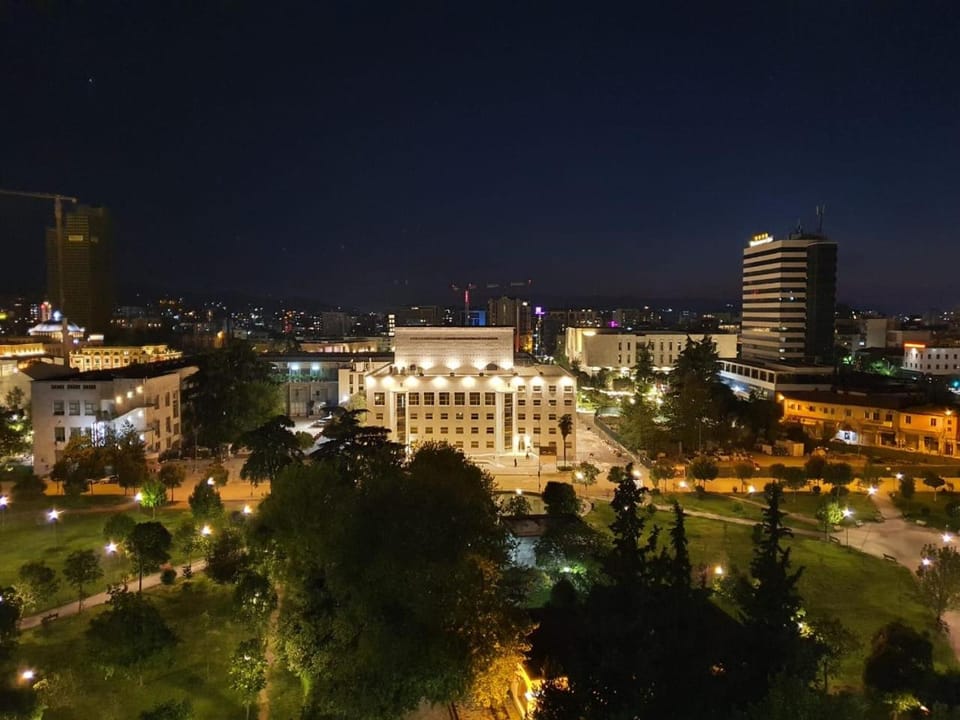 Night, Bird's eye view, City view, Location