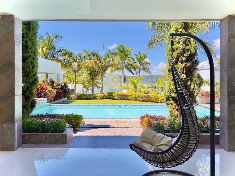 Patio, Spring, Day, Garden, Garden view, Pool view, Swimming pool, sunbed