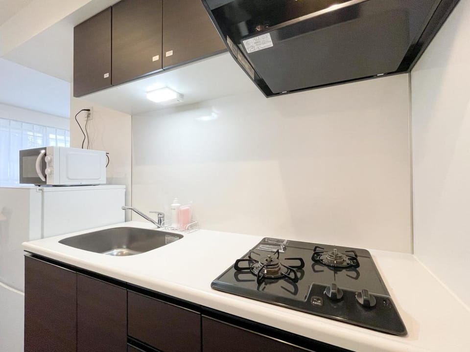 Kitchen or kitchenette, minibar