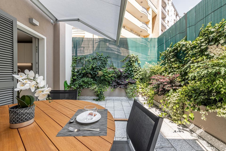 Property building, Patio, Day, Garden, View (from property/room), Balcony/Terrace, Balcony/Terrace, Garden view