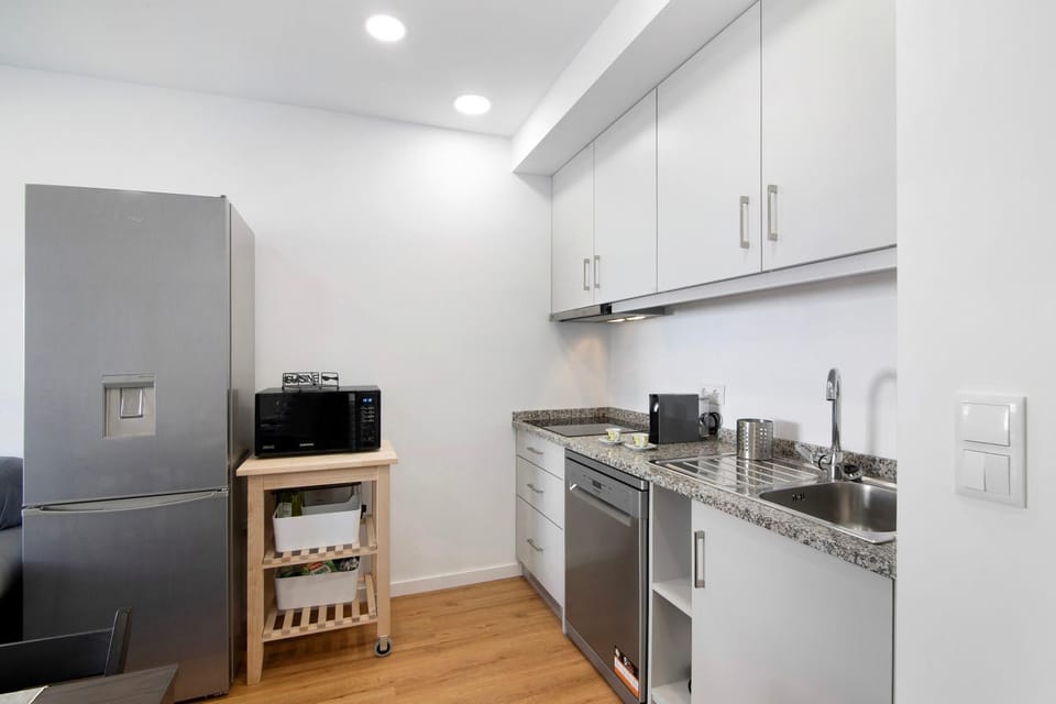 Kitchen or kitchenette, Living room