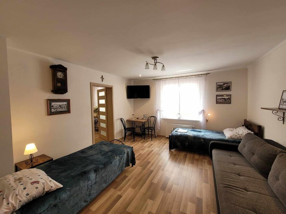Bed, TV and multimedia, Living room, Photo of the whole room, Seating area, Bedroom