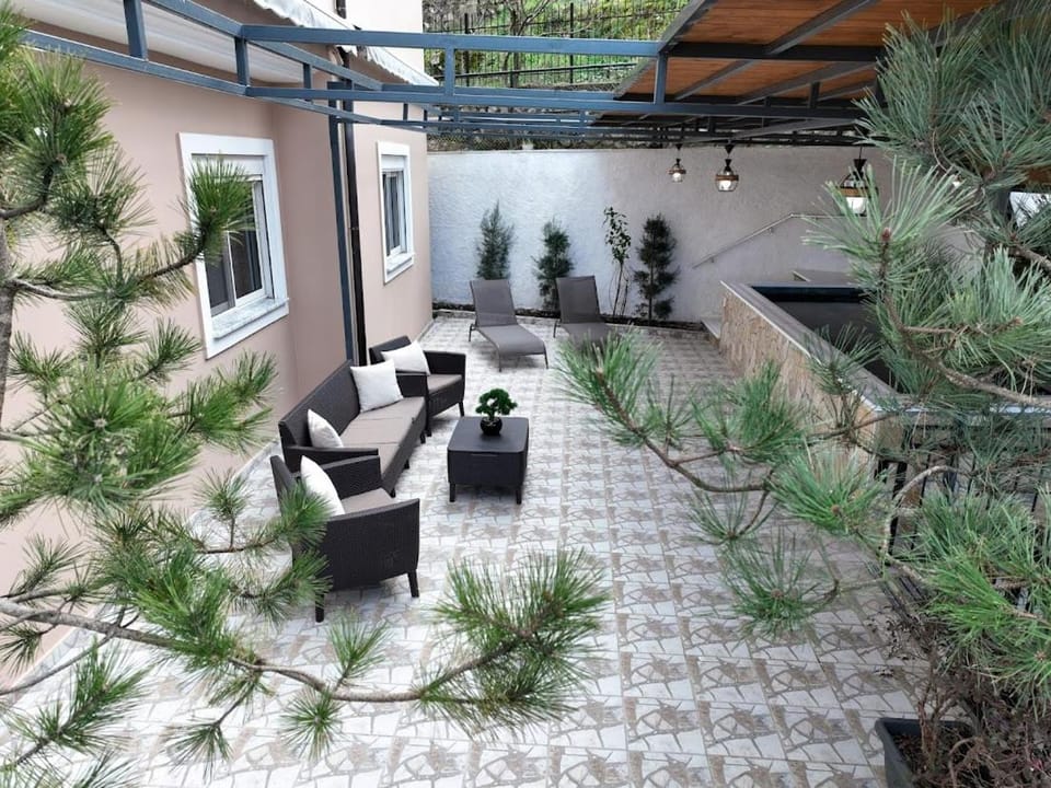 Patio, Garden, Seating area, Garden view