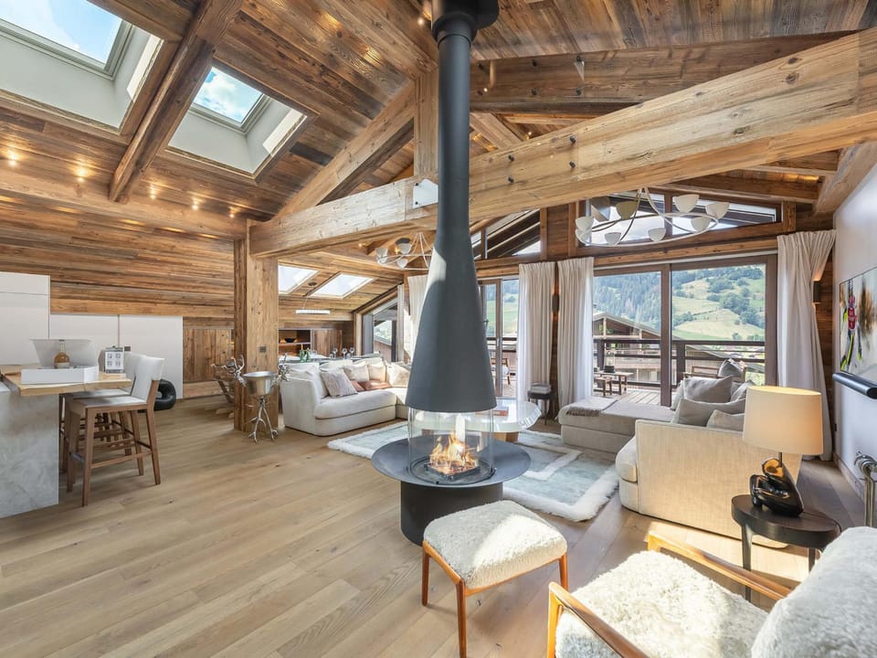 Penthouse à Megève avec piscine et animaux admis, 10 pers. - FR-1-569-83 Apartment in Megève